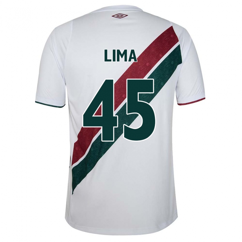 Niño Camiseta Lima #45 Blanco Verde Granate 2ª Equipación 2024/25 La Camisa Argentina