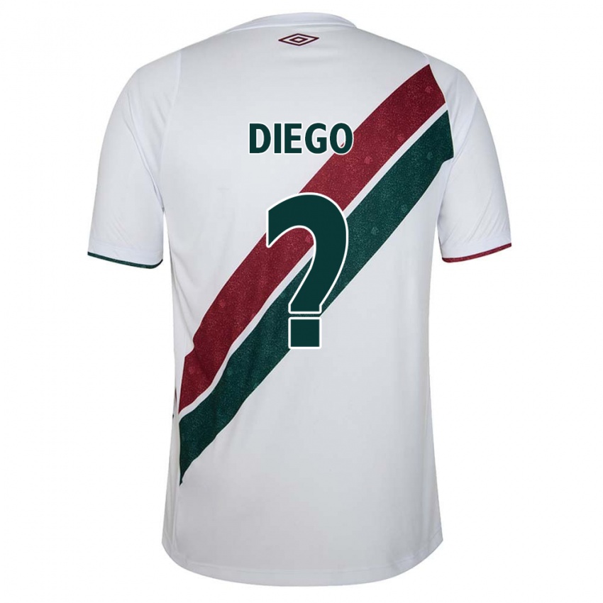 Niño Camiseta Diego #0 Blanco Verde Granate 2ª Equipación 2024/25 La Camisa Argentina