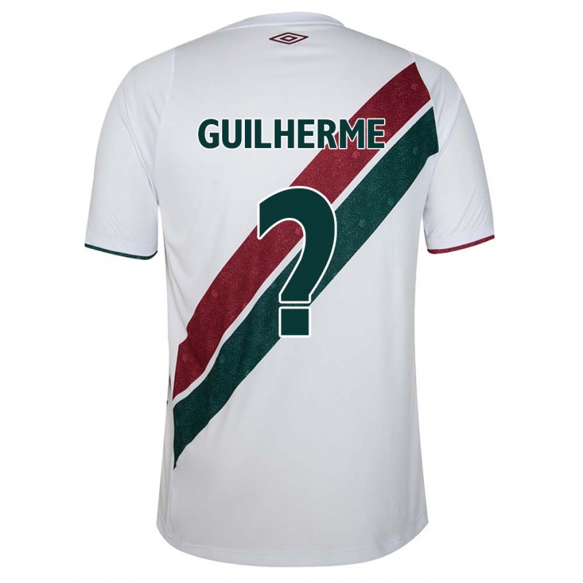 Niño Camiseta Luiz Guilherme #0 Blanco Verde Granate 2ª Equipación 2024/25 La Camisa Argentina