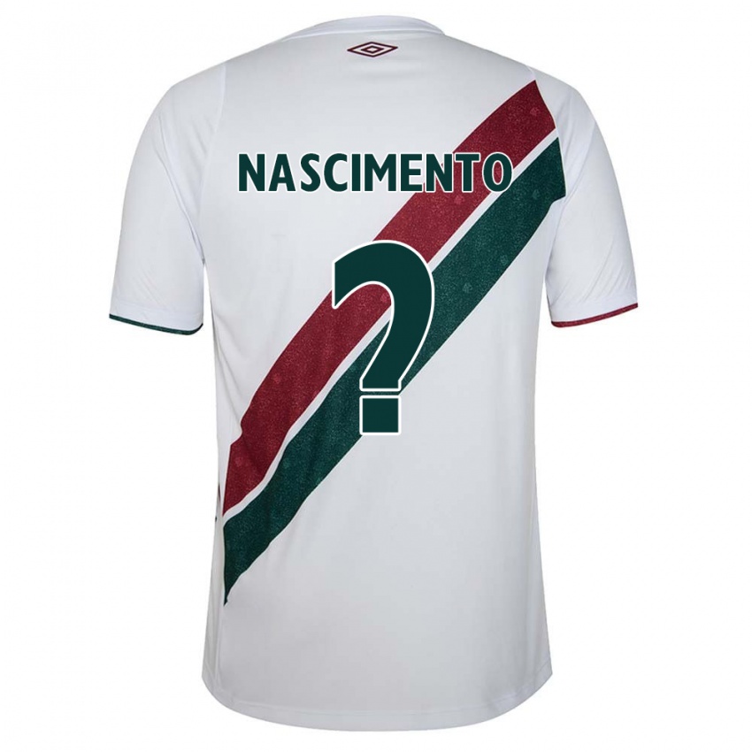 Niño Camiseta Hiago Nascimento #0 Blanco Verde Granate 2ª Equipación 2024/25 La Camisa Argentina