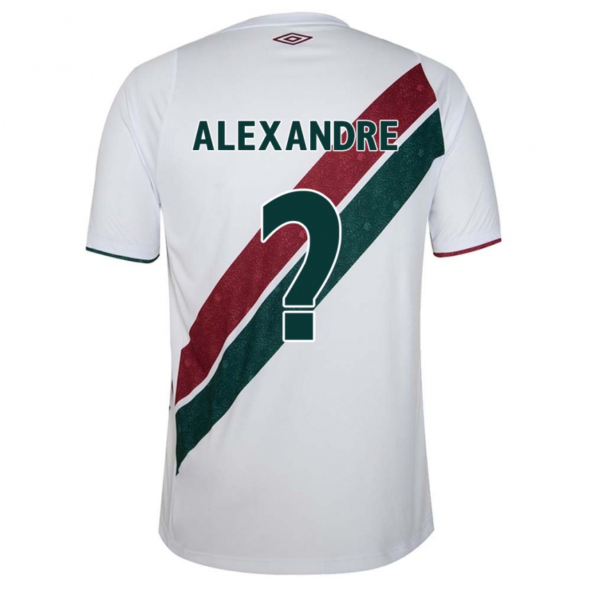 Niño Camiseta Alexandre #0 Blanco Verde Granate 2ª Equipación 2024/25 La Camisa Argentina