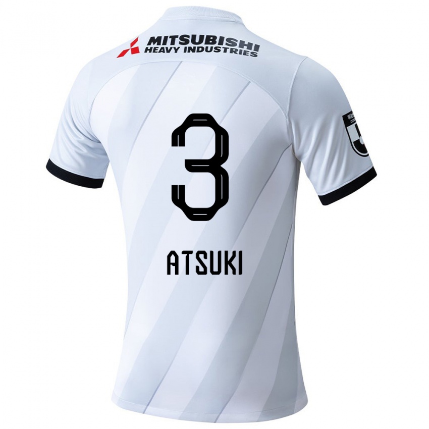 Niño Camiseta Atsuki Ito #3 Gris Blanco 2ª Equipación 2024/25 La Camisa Argentina