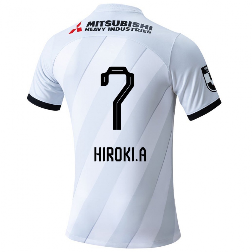 Niño Camiseta Hiroki Abe #7 Gris Blanco 2ª Equipación 2024/25 La Camisa Argentina