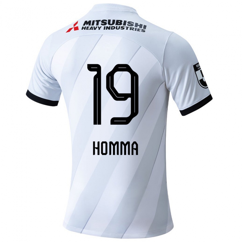 Niño Camiseta Shion Homma #19 Gris Blanco 2ª Equipación 2024/25 La Camisa Argentina