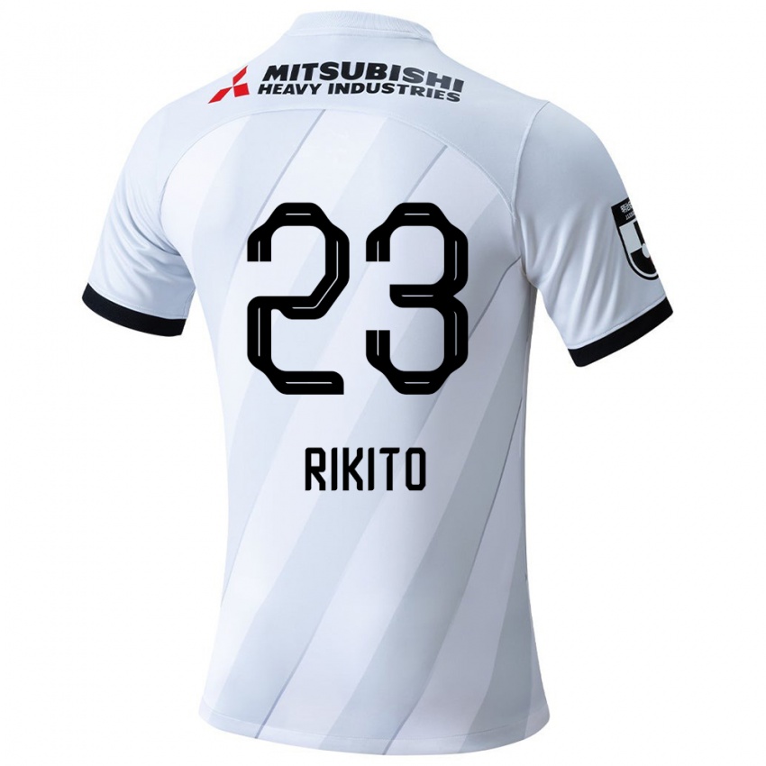 Niño Camiseta Rikito Inoue #23 Gris Blanco 2ª Equipación 2024/25 La Camisa Argentina