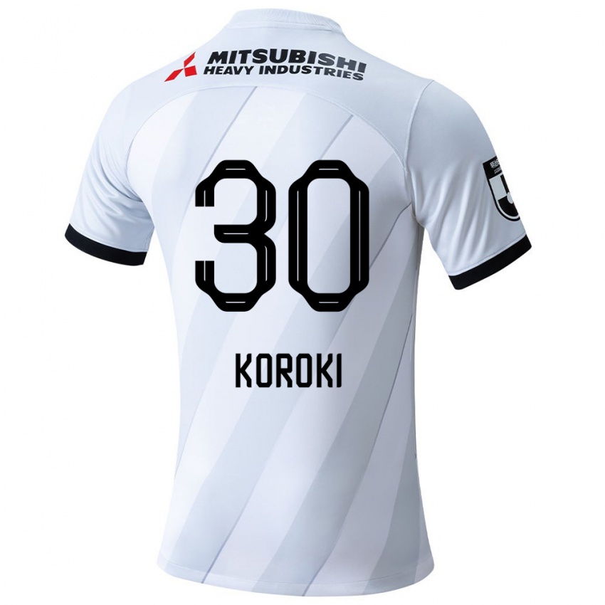 Niño Camiseta Shinzo Koroki #30 Gris Blanco 2ª Equipación 2024/25 La Camisa Argentina