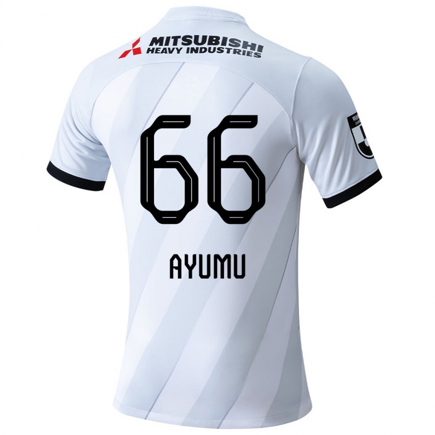 Niño Camiseta Ayumu Ohata #66 Gris Blanco 2ª Equipación 2024/25 La Camisa Argentina