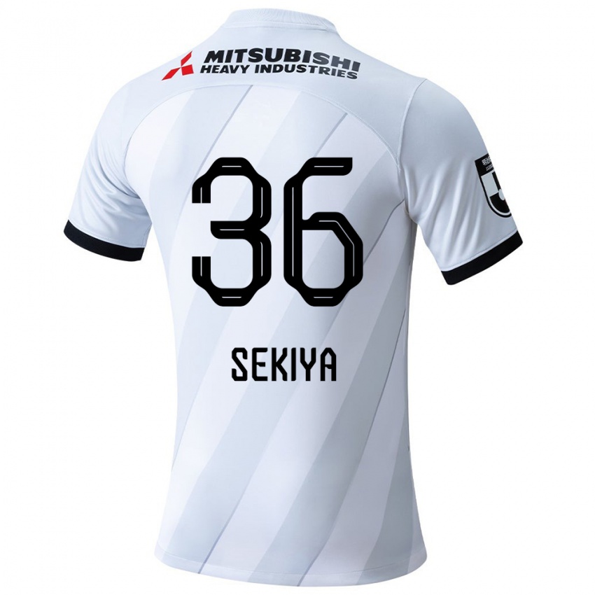 Niño Camiseta Hikaru Sekiya #36 Gris Blanco 2ª Equipación 2024/25 La Camisa Argentina