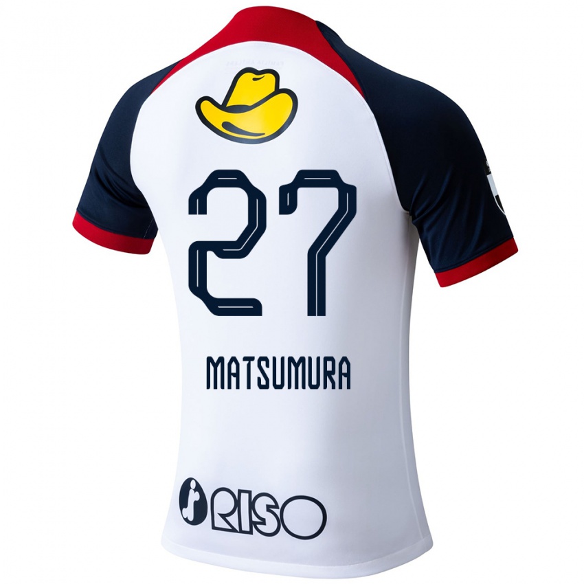 Niño Camiseta Yuta Matsumura #27 Blanco Azul Rojo 2ª Equipación 2024/25 La Camisa Argentina