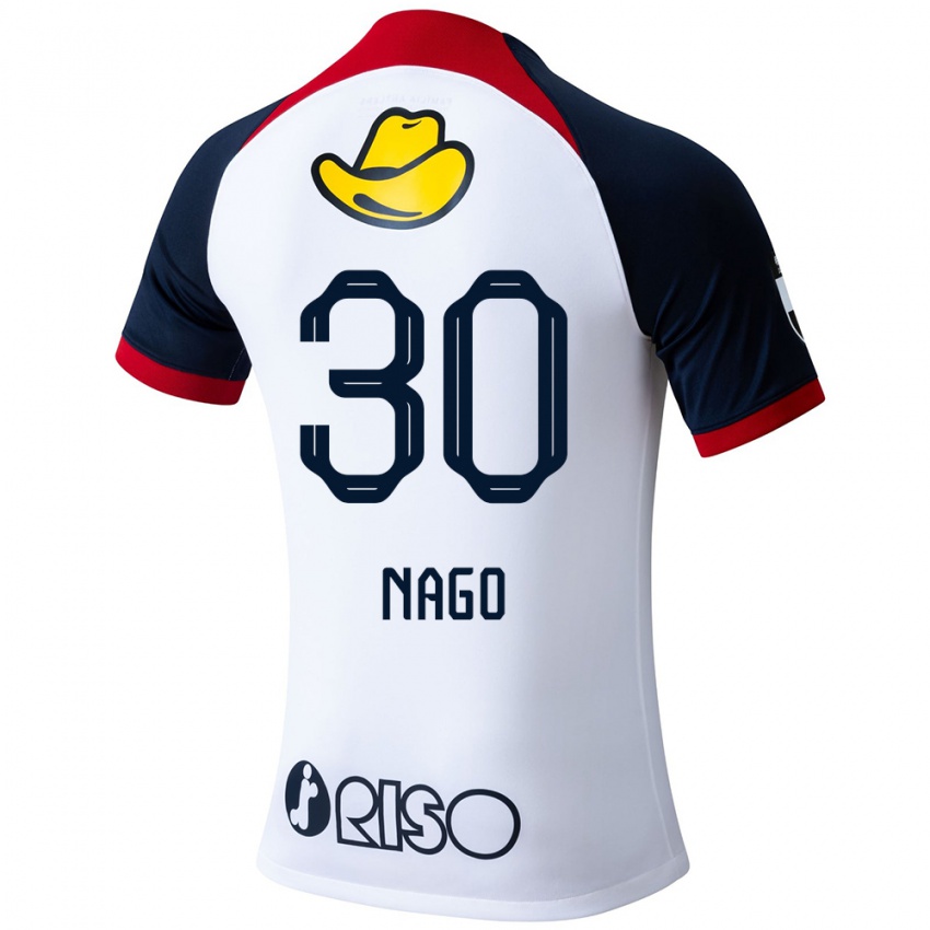 Niño Camiseta Shintaro Nago #30 Blanco Azul Rojo 2ª Equipación 2024/25 La Camisa Argentina