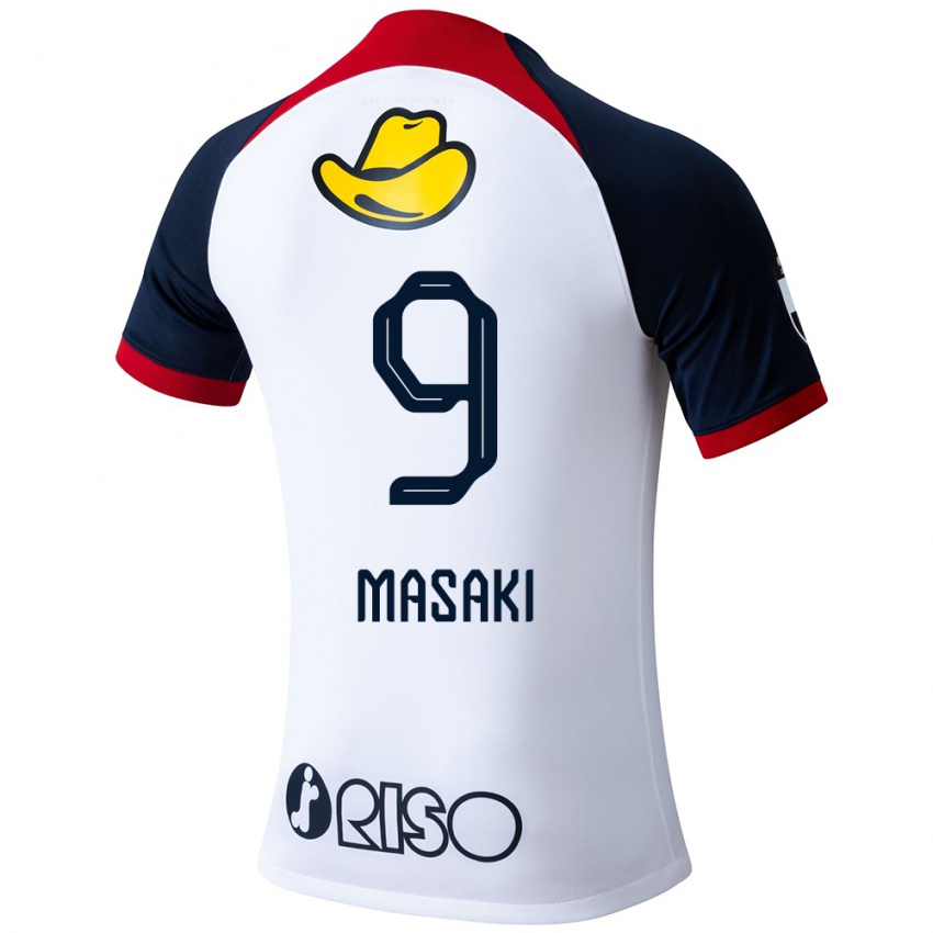 Niño Camiseta Hiroto Masaki #9 Blanco Azul Rojo 2ª Equipación 2024/25 La Camisa Argentina