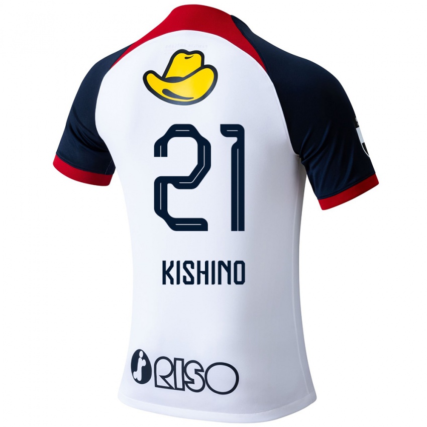 Niño Camiseta Eita Kishino #21 Blanco Azul Rojo 2ª Equipación 2024/25 La Camisa Argentina