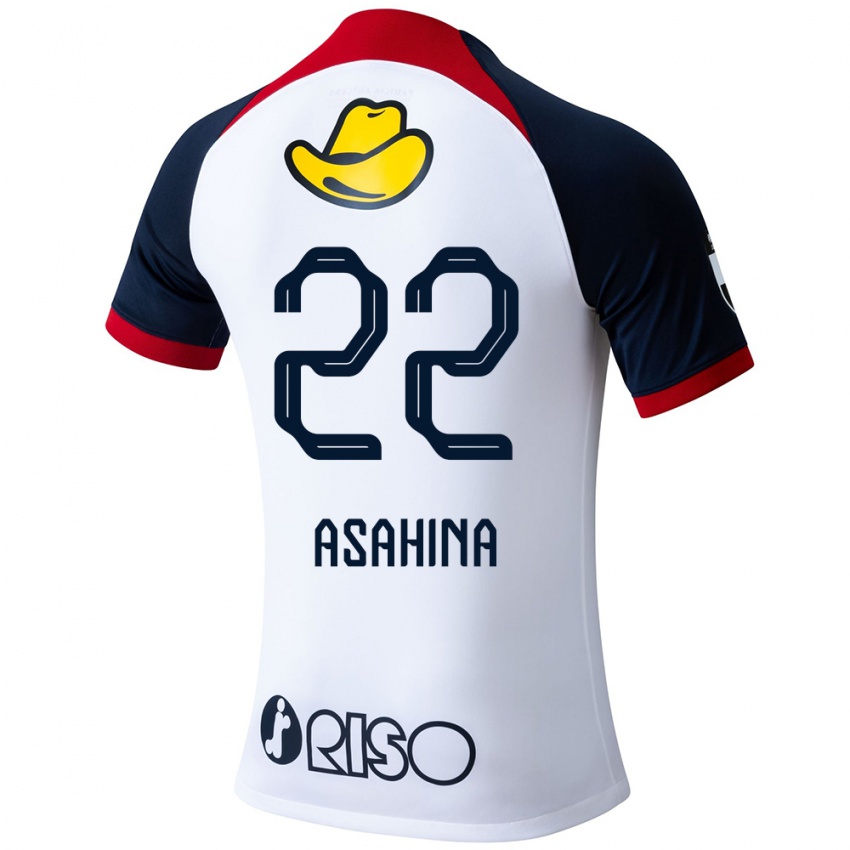 Niño Camiseta Towa Asahina #22 Blanco Azul Rojo 2ª Equipación 2024/25 La Camisa Argentina