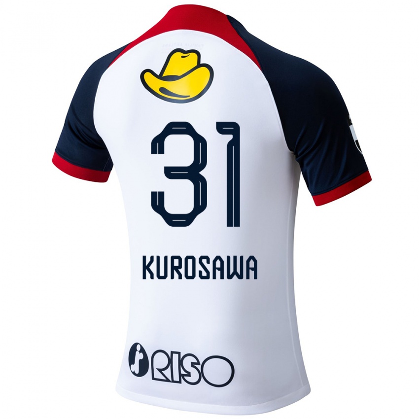 Niño Camiseta Shoei Kurosawa #31 Blanco Azul Rojo 2ª Equipación 2024/25 La Camisa Argentina