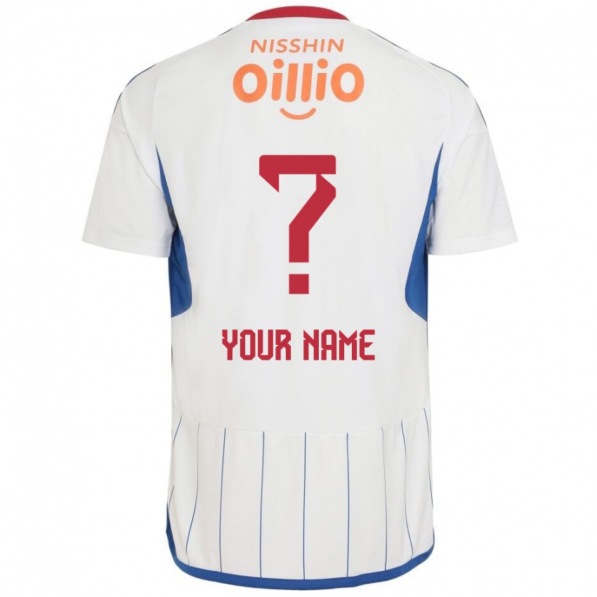 Niño Camiseta Su Nombre #0 Blanco Azul Rojo 2ª Equipación 2024/25 La Camisa Argentina