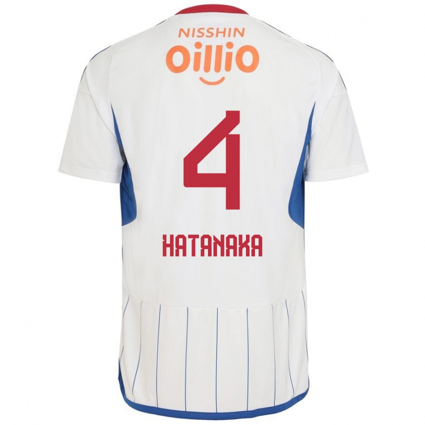 Niño Camiseta Shinnosuke Hatanaka #4 Blanco Azul Rojo 2ª Equipación 2024/25 La Camisa Argentina