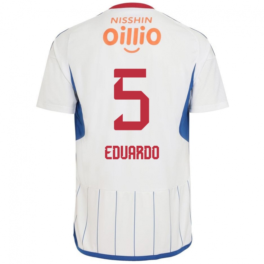 Niño Camiseta Eduardo #5 Blanco Azul Rojo 2ª Equipación 2024/25 La Camisa Argentina