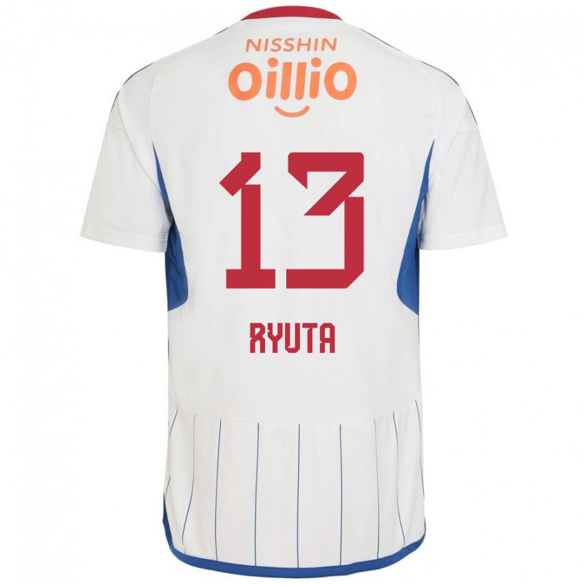 Niño Camiseta Ryuta Koike #13 Blanco Azul Rojo 2ª Equipación 2024/25 La Camisa Argentina