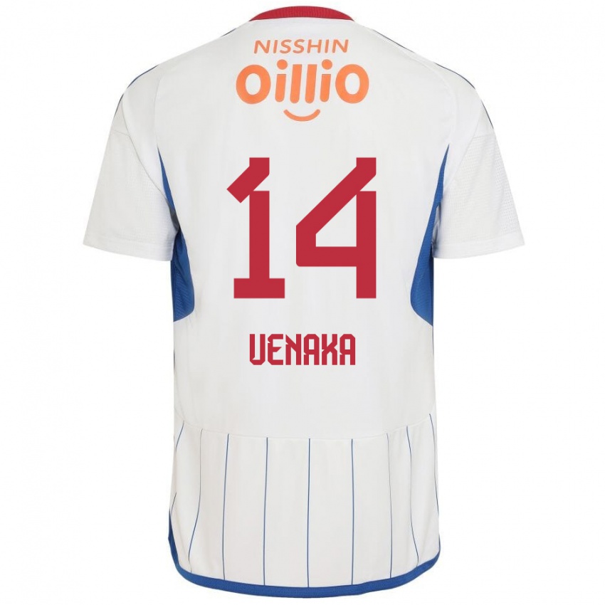 Niño Camiseta Asahi Uenaka #14 Blanco Azul Rojo 2ª Equipación 2024/25 La Camisa Argentina