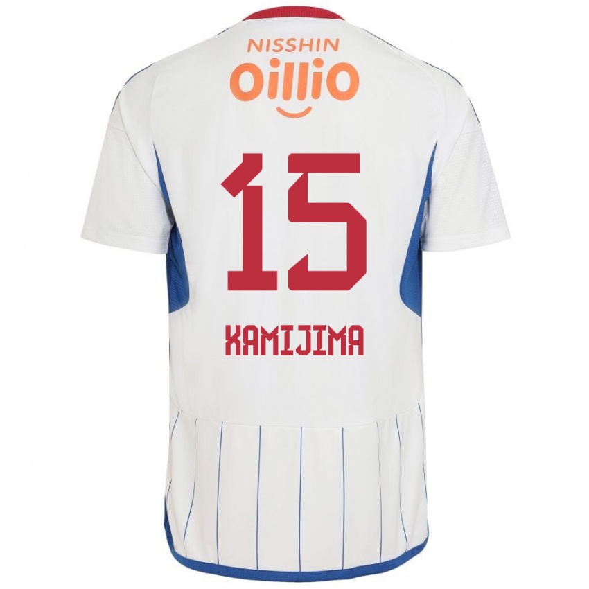 Niño Camiseta Takumi Kamijima #15 Blanco Azul Rojo 2ª Equipación 2024/25 La Camisa Argentina