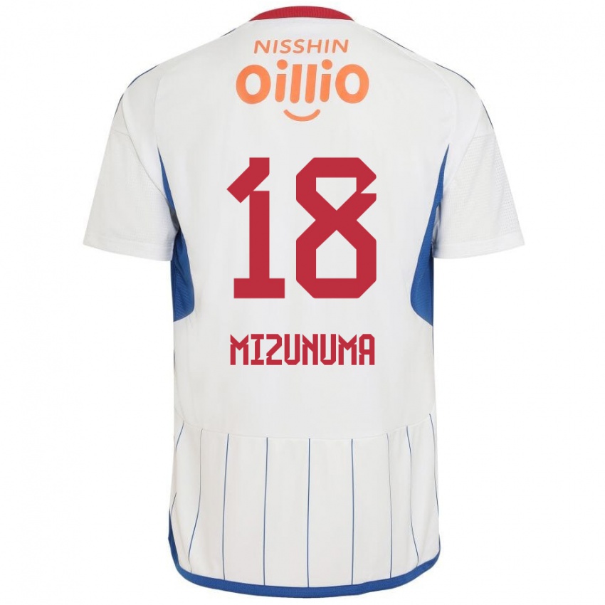 Niño Camiseta Kota Mizunuma #18 Blanco Azul Rojo 2ª Equipación 2024/25 La Camisa Argentina