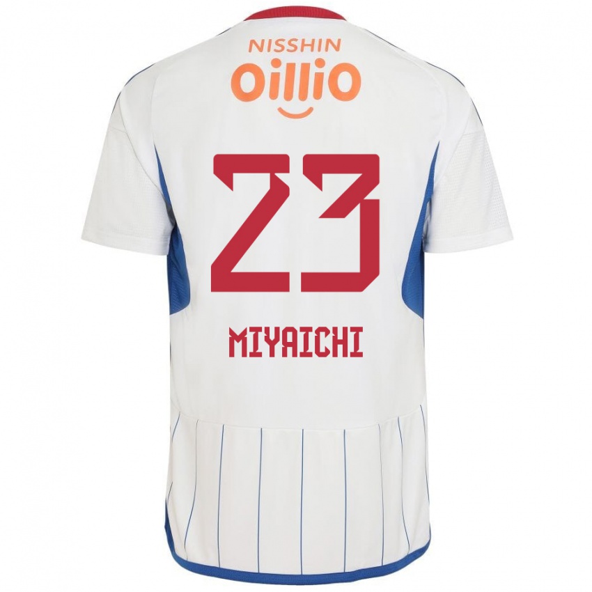 Niño Camiseta Ryo Miyaichi #23 Blanco Azul Rojo 2ª Equipación 2024/25 La Camisa Argentina