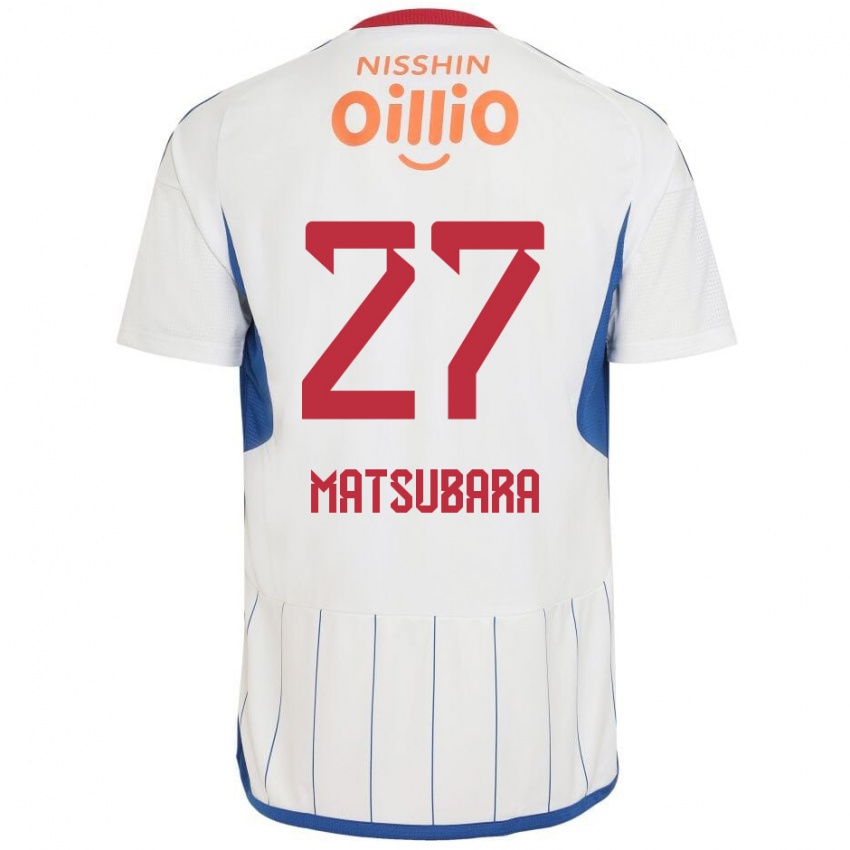 Niño Camiseta Ken Matsubara #27 Blanco Azul Rojo 2ª Equipación 2024/25 La Camisa Argentina