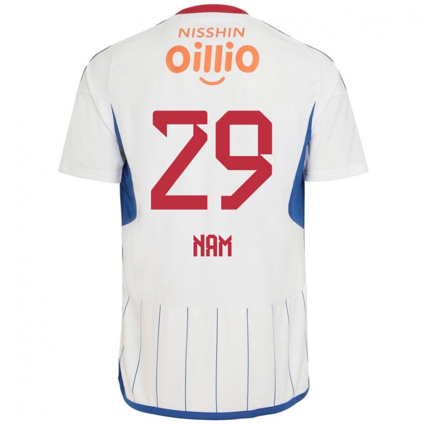 Niño Camiseta Tae-Hee Nam #29 Blanco Azul Rojo 2ª Equipación 2024/25 La Camisa Argentina