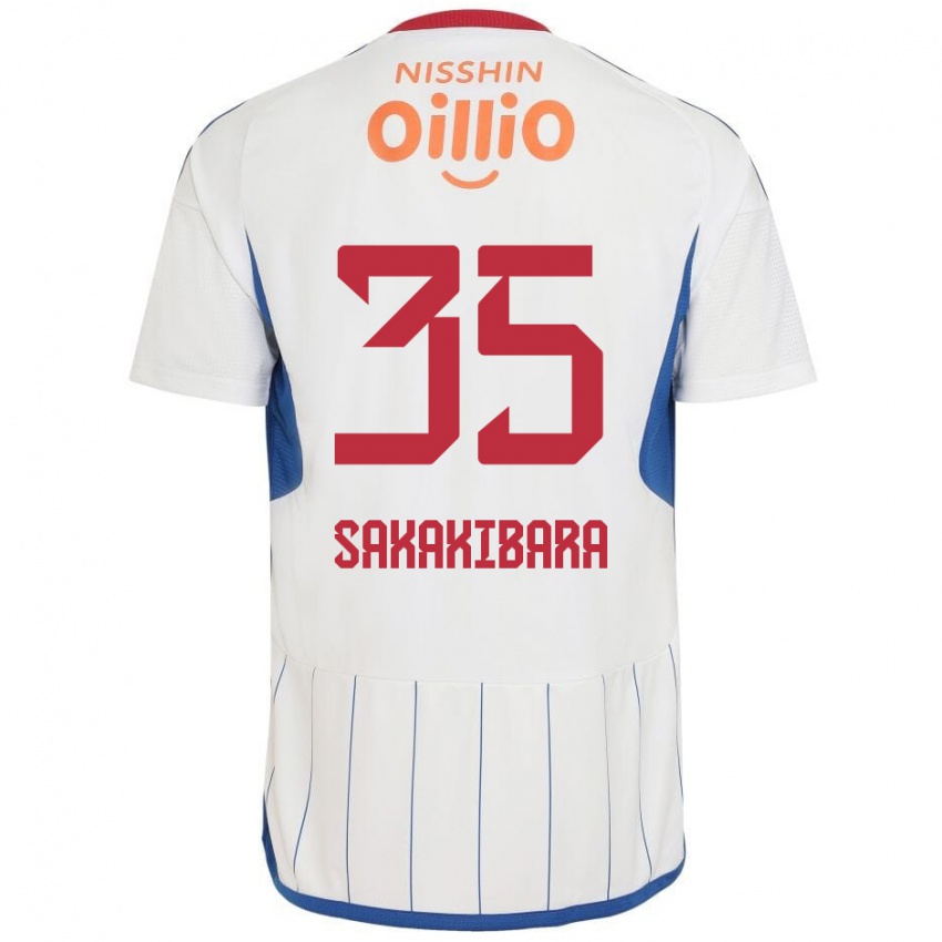 Niño Camiseta Keigo Sakakibara #35 Blanco Azul Rojo 2ª Equipación 2024/25 La Camisa Argentina