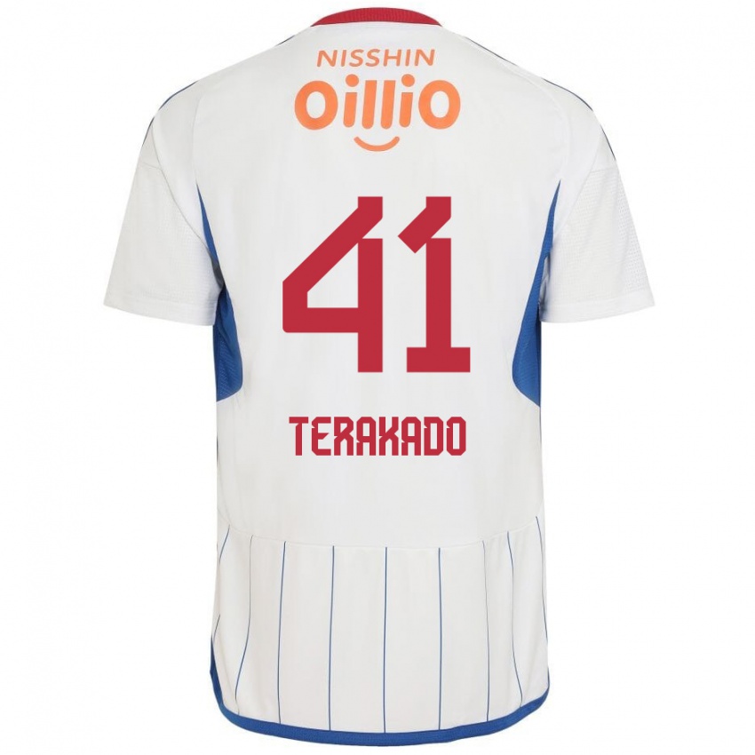 Niño Camiseta Riku Terakado #41 Blanco Azul Rojo 2ª Equipación 2024/25 La Camisa Argentina