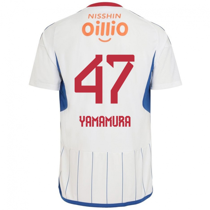 Niño Camiseta Kazuya Yamamura #47 Blanco Azul Rojo 2ª Equipación 2024/25 La Camisa Argentina