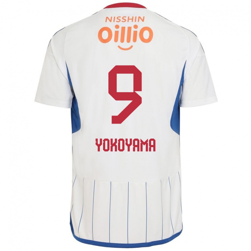 Niño Camiseta Shunsuke Yokoyama #9 Blanco Azul Rojo 2ª Equipación 2024/25 La Camisa Argentina