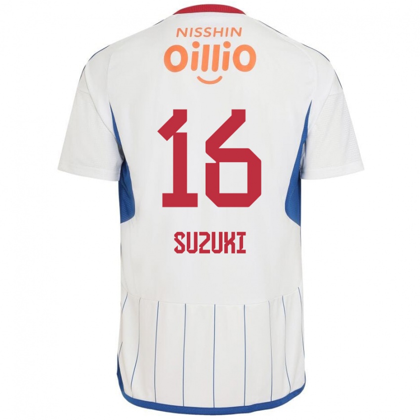 Niño Camiseta Kai Suzuki #16 Blanco Azul Rojo 2ª Equipación 2024/25 La Camisa Argentina