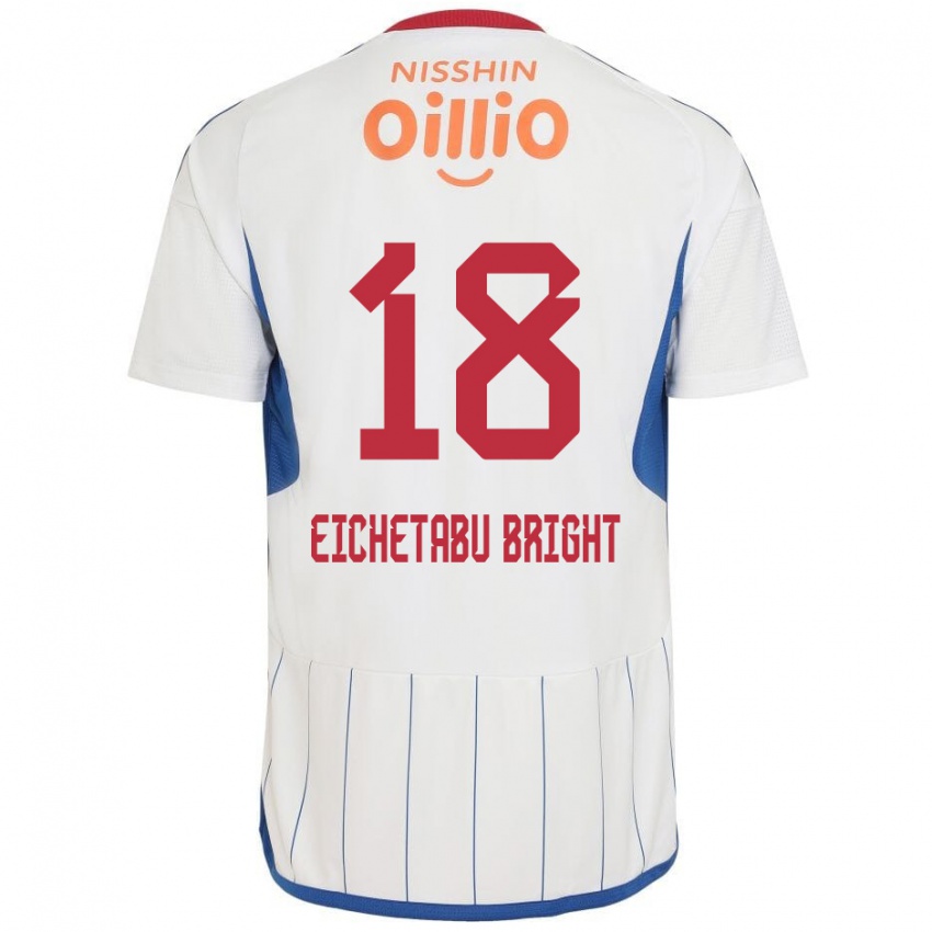 Niño Camiseta Kai Eichetabu Bright #18 Blanco Azul Rojo 2ª Equipación 2024/25 La Camisa Argentina