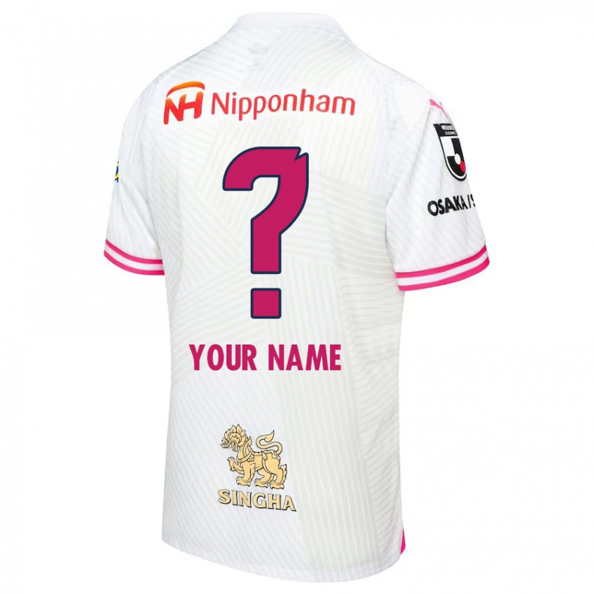 Niño Camiseta Su Nombre #0 Blanco Rosa 2ª Equipación 2024/25 La Camisa Argentina