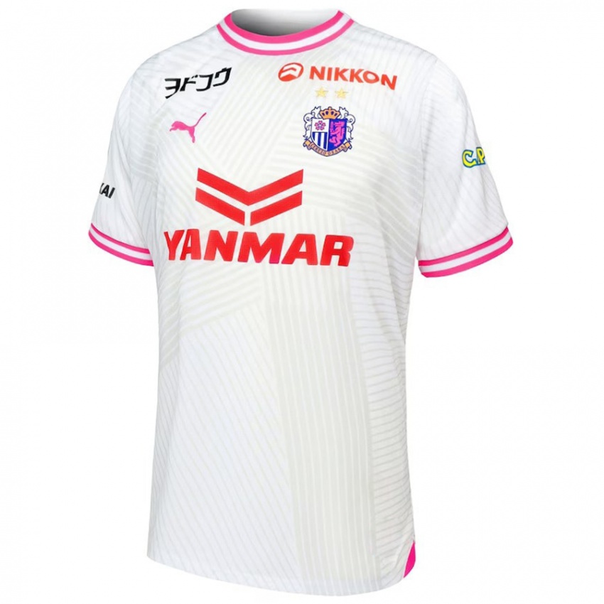 Niño Camiseta Ryosuke Shindo #3 Blanco Rosa 2ª Equipación 2024/25 La Camisa Argentina