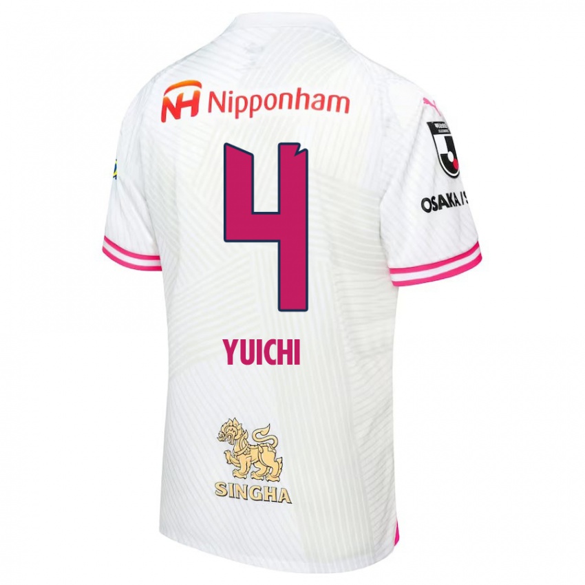 Niño Camiseta Yuichi Hirano #4 Blanco Rosa 2ª Equipación 2024/25 La Camisa Argentina