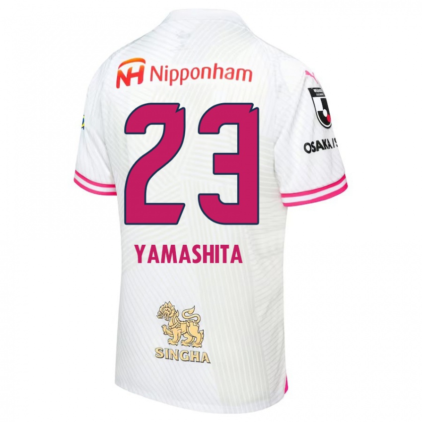 Niño Camiseta Tatsuya Yamashita #23 Blanco Rosa 2ª Equipación 2024/25 La Camisa Argentina