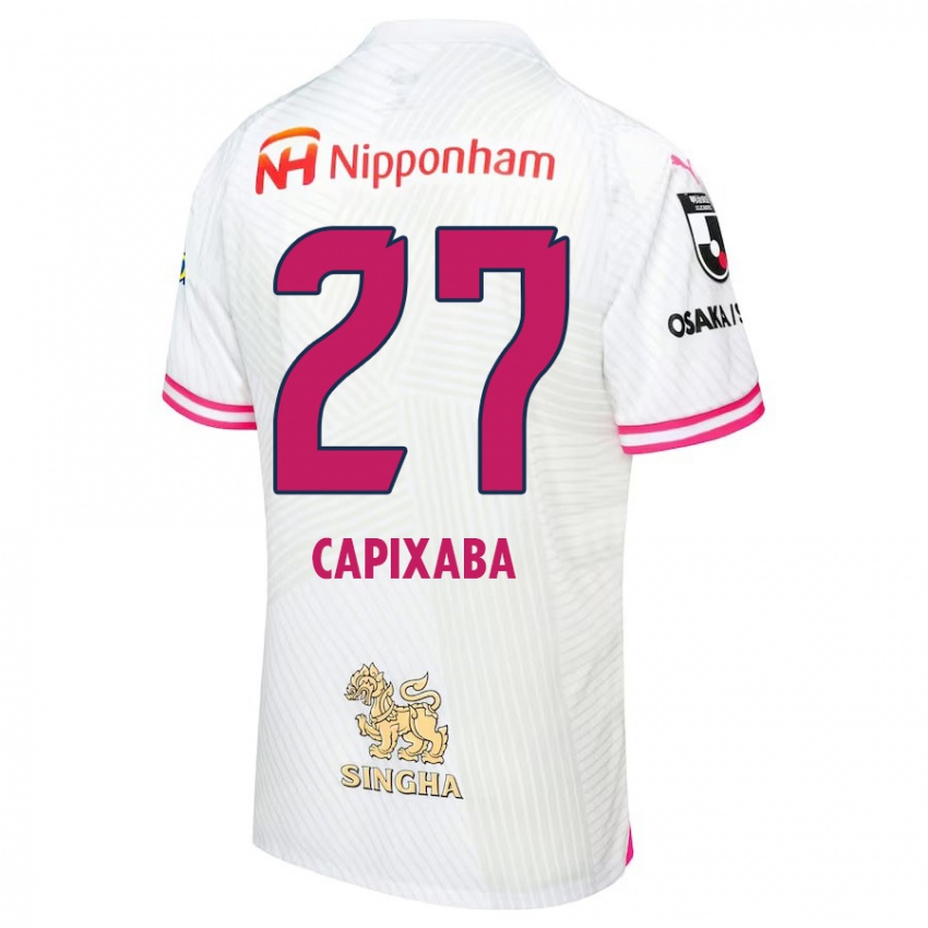 Niño Camiseta Capixaba #27 Blanco Rosa 2ª Equipación 2024/25 La Camisa Argentina