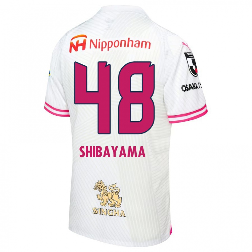 Niño Camiseta Masaya Shibayama #48 Blanco Rosa 2ª Equipación 2024/25 La Camisa Argentina