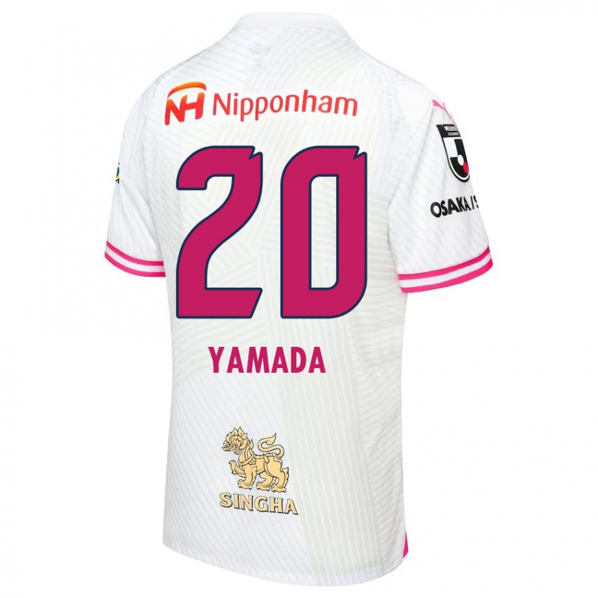 Niño Camiseta Kotaro Yamada #20 Blanco Rosa 2ª Equipación 2024/25 La Camisa Argentina