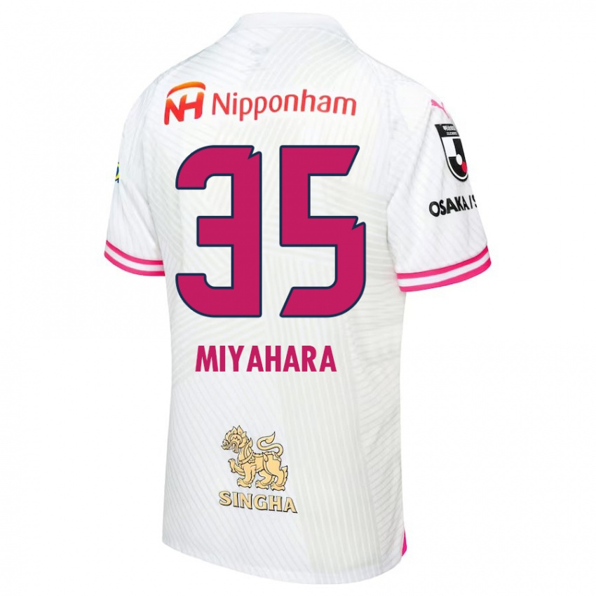 Niño Camiseta Jinta Miyahara #35 Blanco Rosa 2ª Equipación 2024/25 La Camisa Argentina