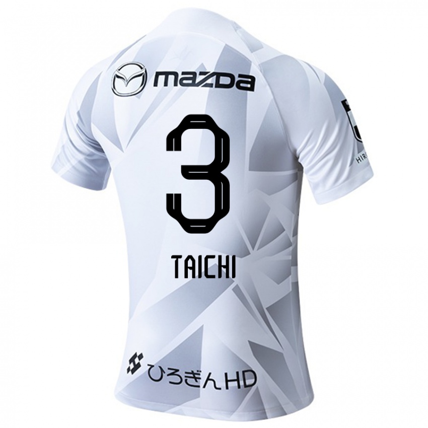 Niño Camiseta Taichi Yamasaki #3 Blanco Gris Negro 2ª Equipación 2024/25 La Camisa Argentina