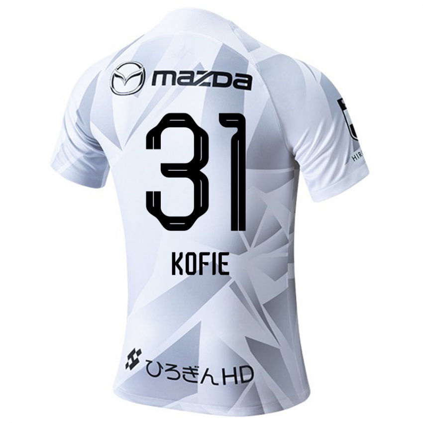 Niño Camiseta Shota Kofie #31 Blanco Gris Negro 2ª Equipación 2024/25 La Camisa Argentina