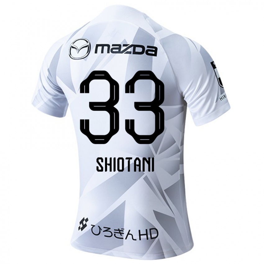 Niño Camiseta Tsukasa Shiotani #33 Blanco Gris Negro 2ª Equipación 2024/25 La Camisa Argentina