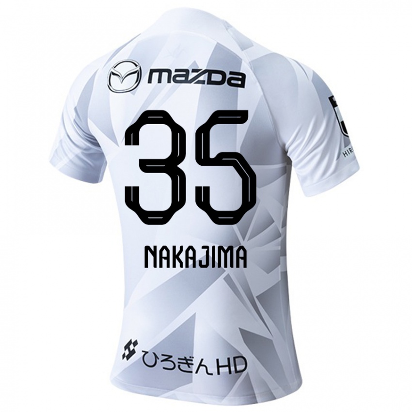 Niño Camiseta Yotaro Nakajima #35 Blanco Gris Negro 2ª Equipación 2024/25 La Camisa Argentina