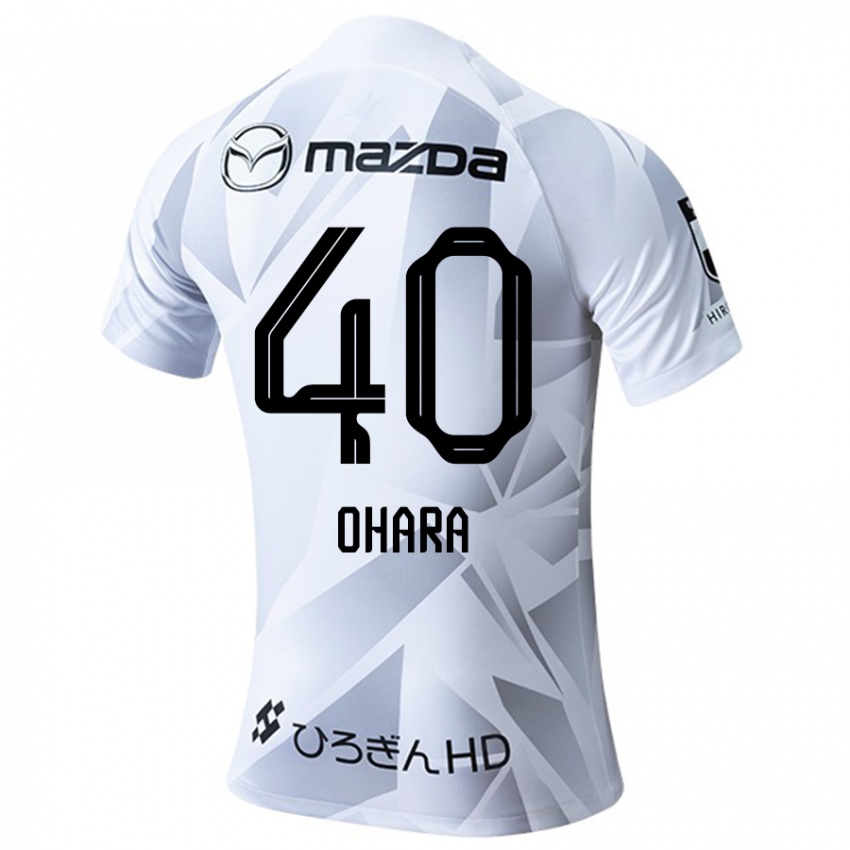 Niño Camiseta Motoki Ohara #40 Blanco Gris Negro 2ª Equipación 2024/25 La Camisa Argentina