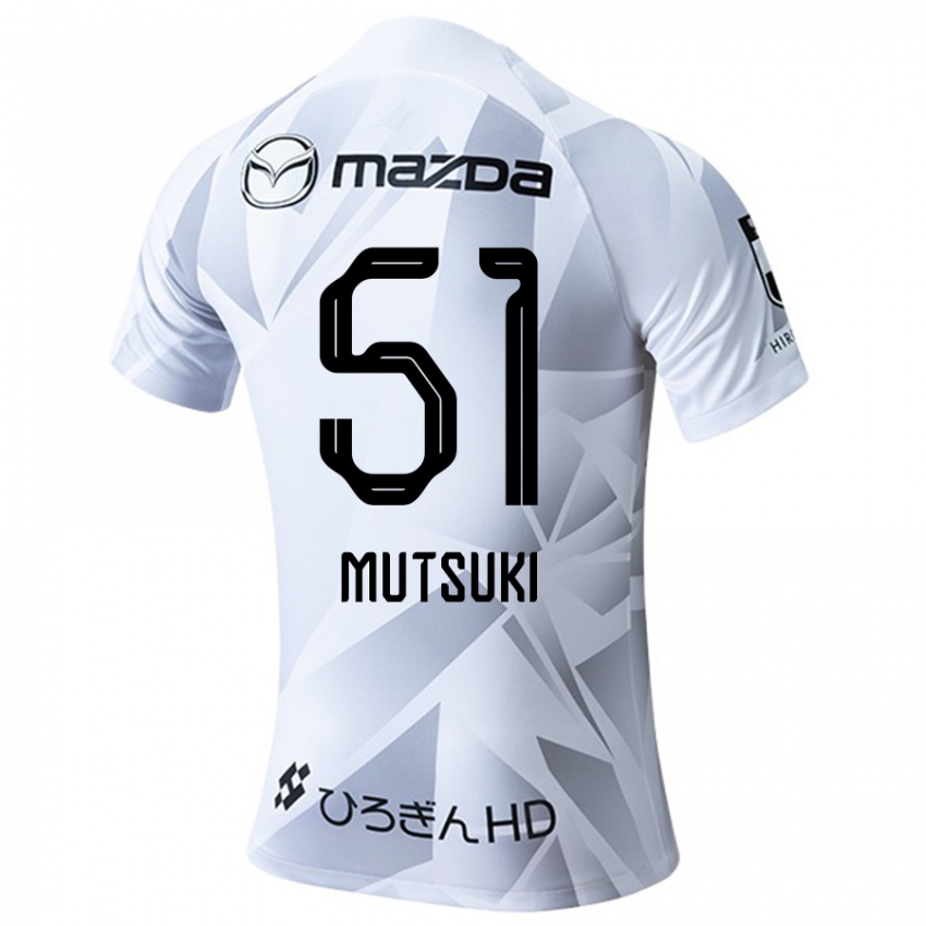 Niño Camiseta Mutsuki Kato #51 Blanco Gris Negro 2ª Equipación 2024/25 La Camisa Argentina