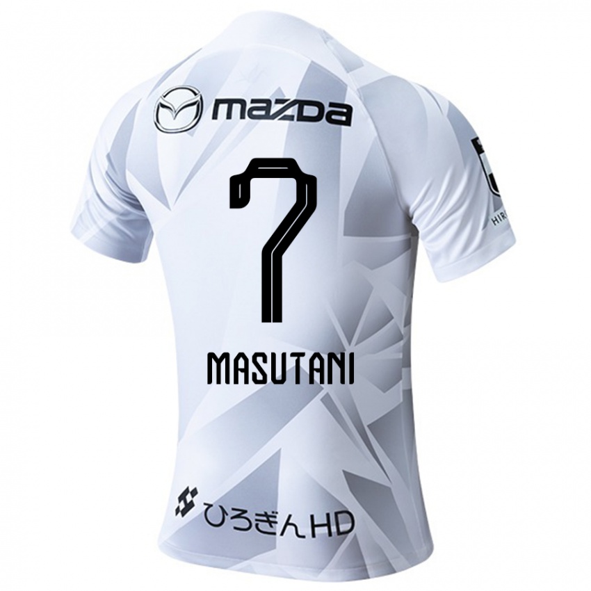 Niño Camiseta Ayuki Masutani #7 Blanco Gris Negro 2ª Equipación 2024/25 La Camisa Argentina