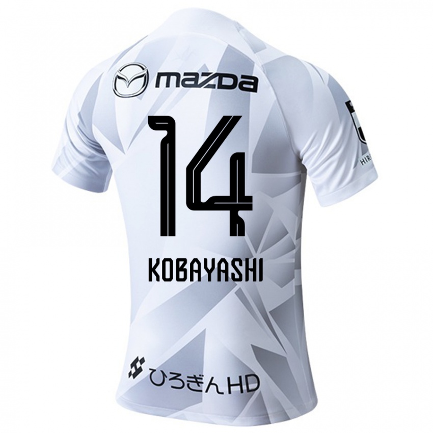 Niño Camiseta Shimon Kobayashi #14 Blanco Gris Negro 2ª Equipación 2024/25 La Camisa Argentina